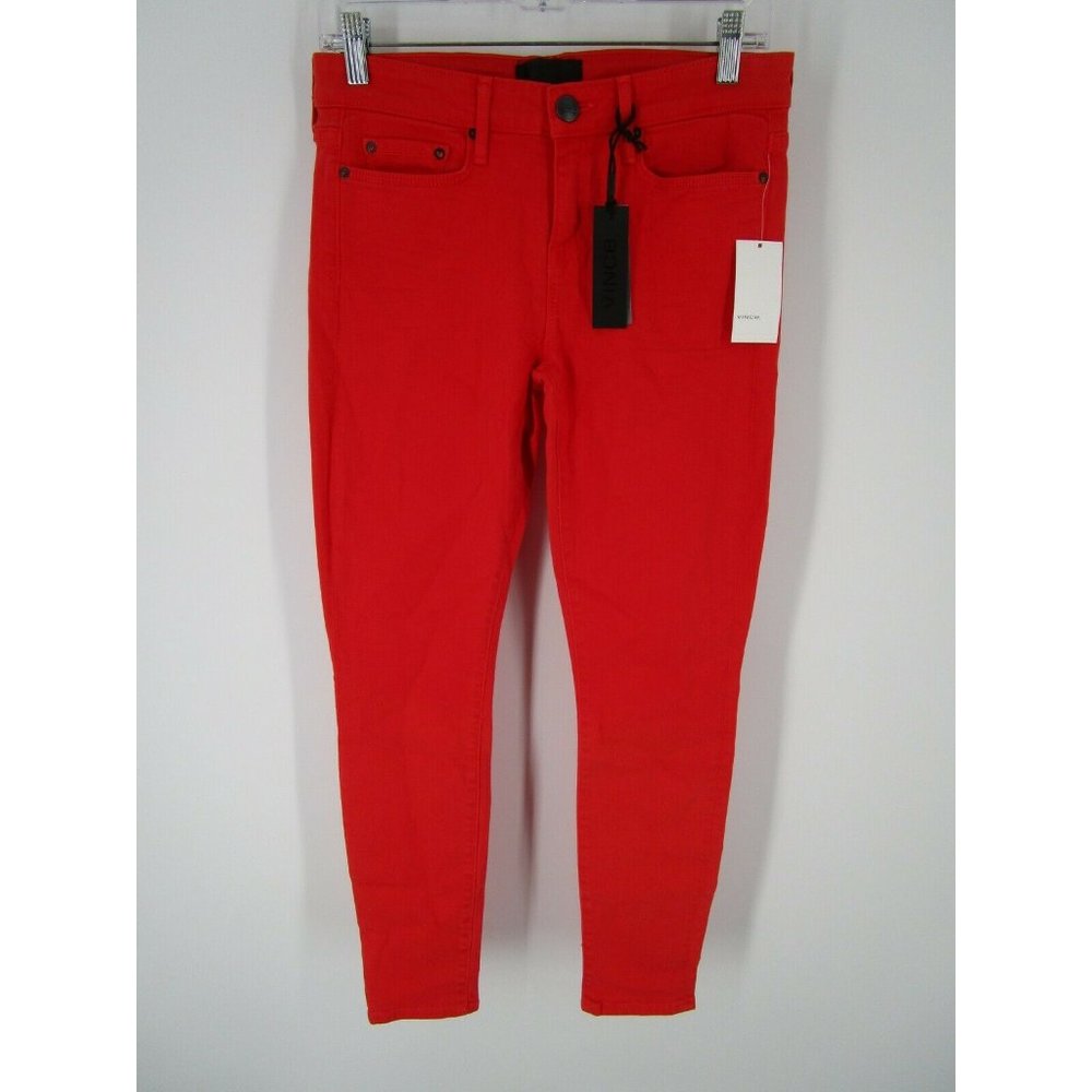 Vince Ankle Gernim Denim Cotton Stretch Modern Skinny Jeans NEW